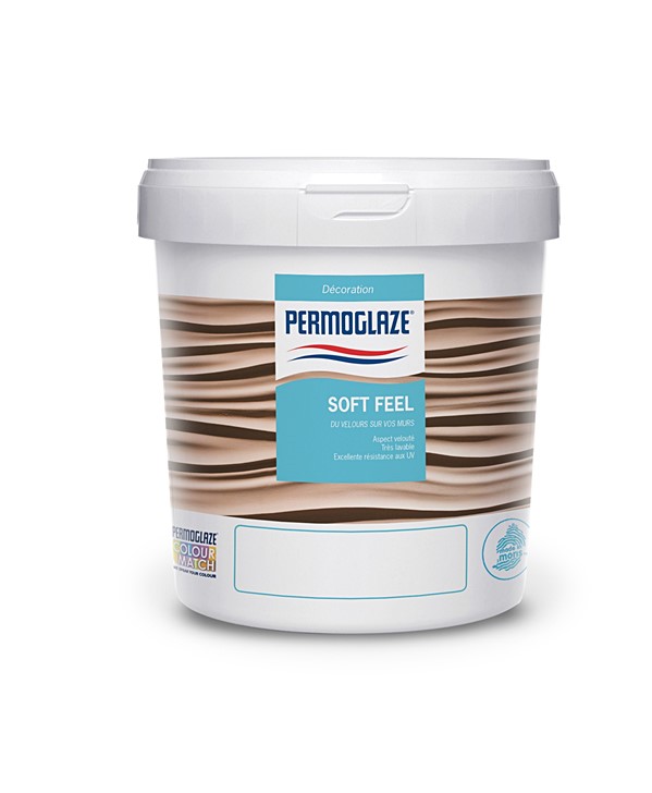 Peinture acrylique à l’aspect velouté Soft Feel base basic 1 L - PERMOGLAZE