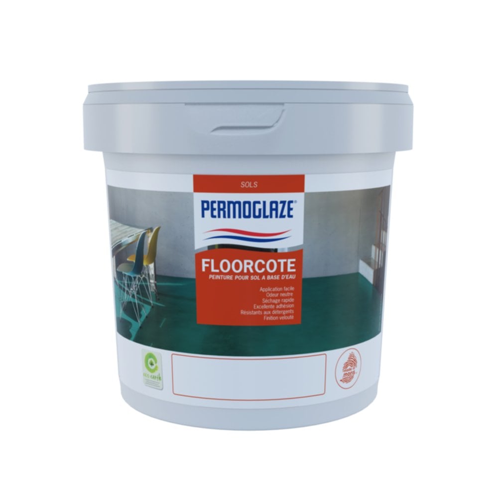 Peinture de sol Floorcote Maroon 1 L