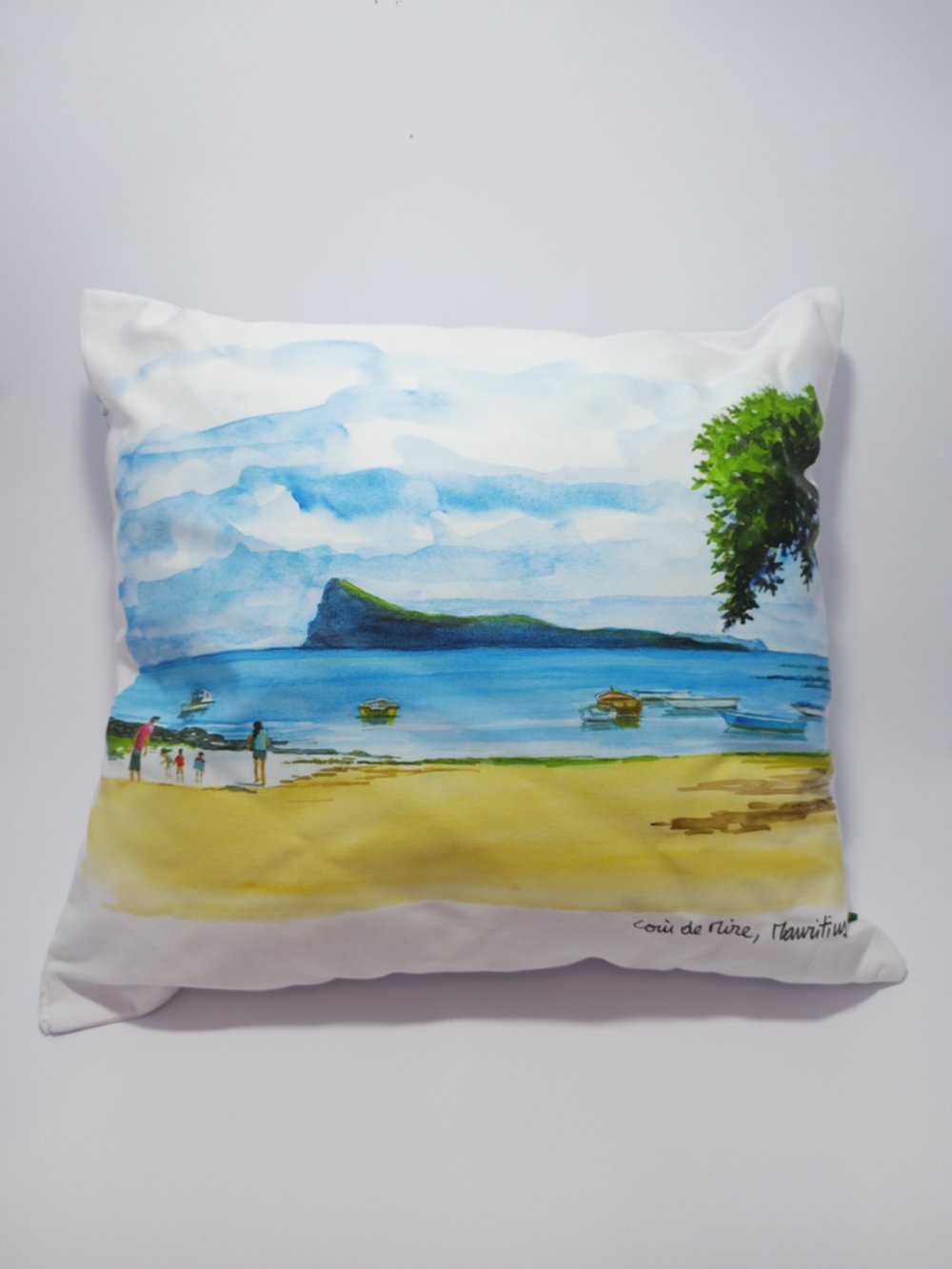 Coussin imprimé couleur Coin de mire 40 x 40 cm - FLORENT BEUSSE