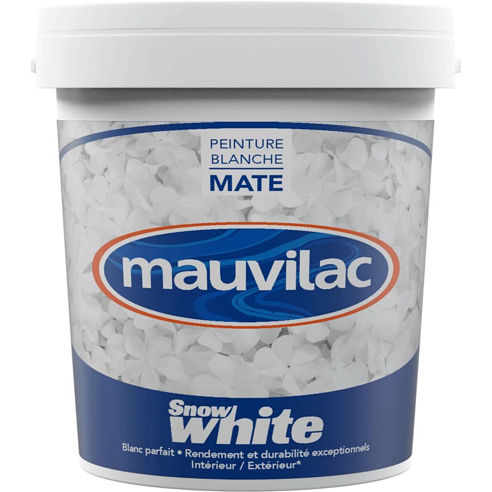 Peinture SnowWhite blanc 1L - MAUVILAC