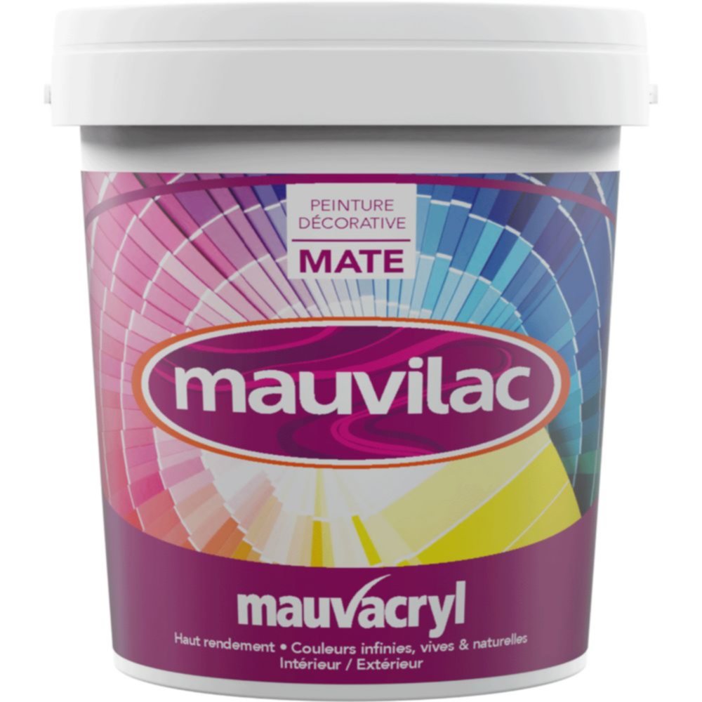 Peinture acrylique mat emulsion Mauvacryl base1 - 1 L