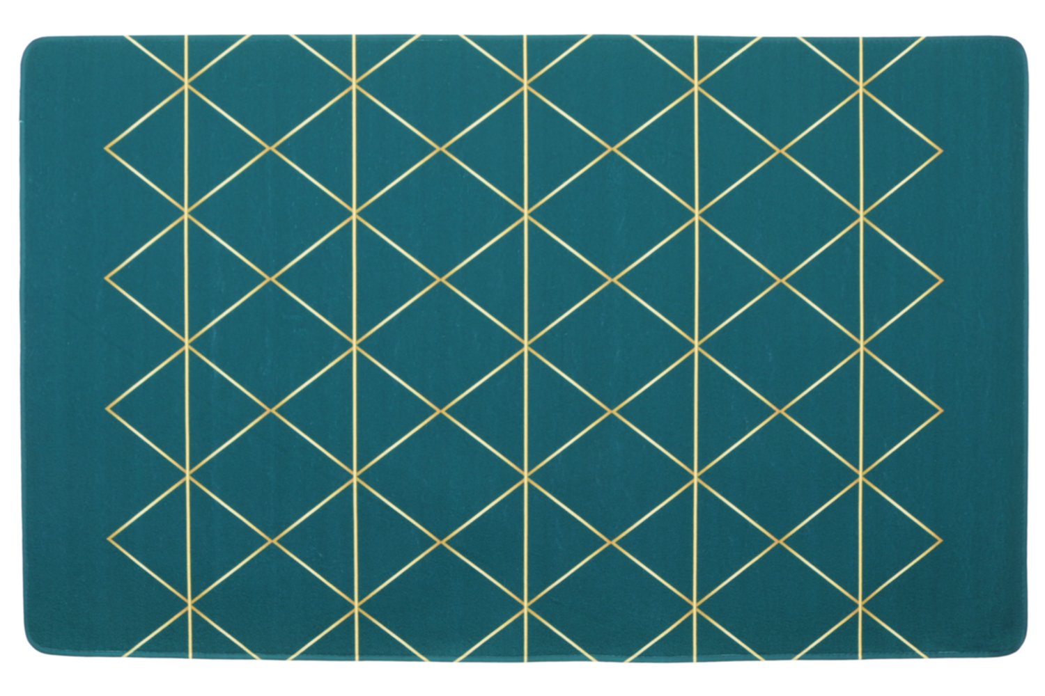 Tapis déco antidérapant Vert Chic fibres rases 150 x 90 cm 3 assortis