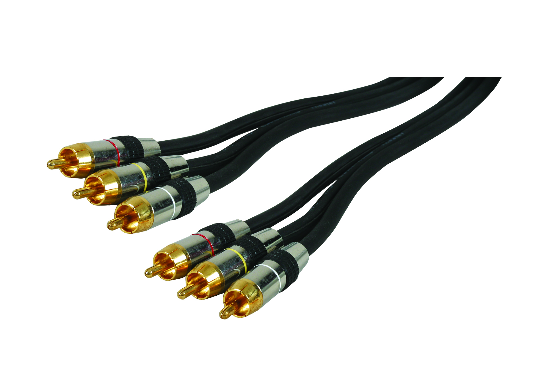 cordon audio 3 rca mâle / 3 rca mâle hq 2 mètres - OPTEX