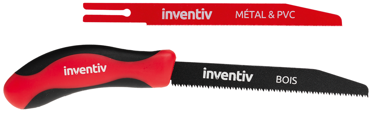 Scie de voleur 180mm et 2 lames - INVENTIV