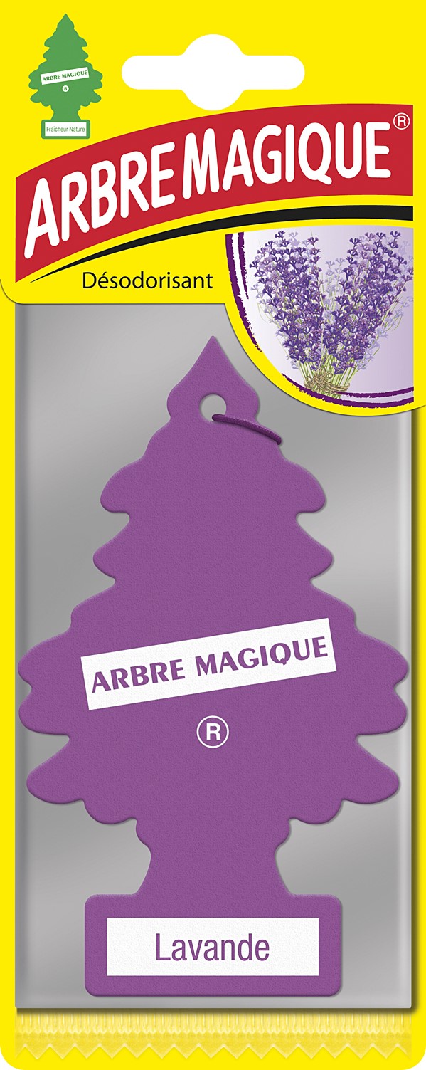 Parfum Arbre Désodorisant Voiture Lavande -Arbe Magique - Wonderboom
