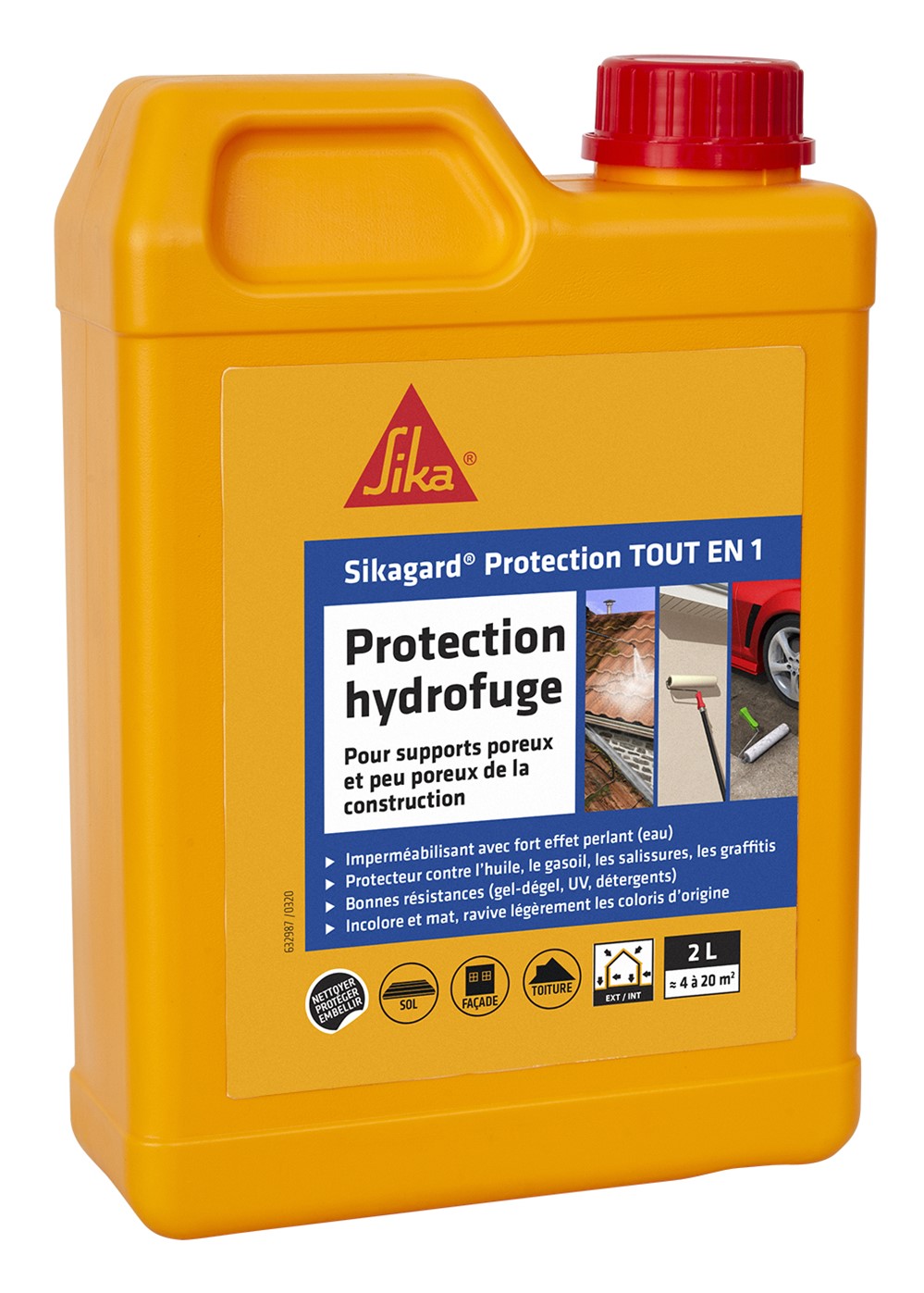 Protection hydrofuge Sikagard Tout-en-Un 2 L - SIKA