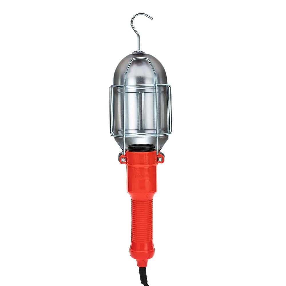 Lampe de travail portative avec cage métallique E27 - VELAMP