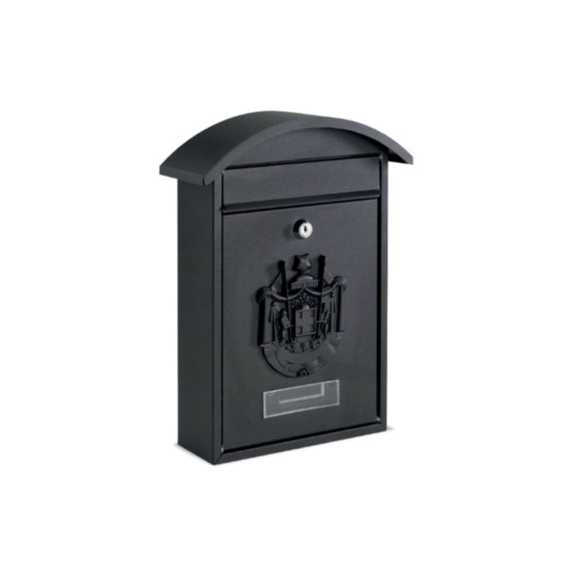 Boîte aux lettres Genziana 10 x 25,5 x 36 cm noir - AGCI