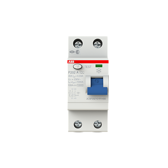 Disjoncteur différentiel 2P 40A 30mA -ABB