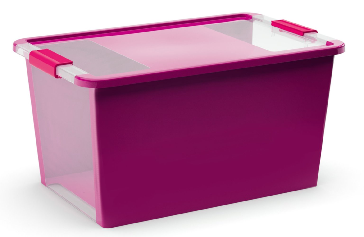 Boîte de rangement BiBox plastique à couvercle 40 L violet - KIS