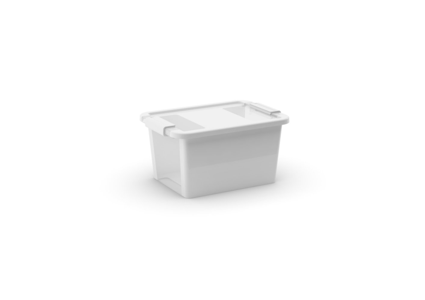 Boîte de rangement BiBox plastique à couvercle 11 L blanc - KIS