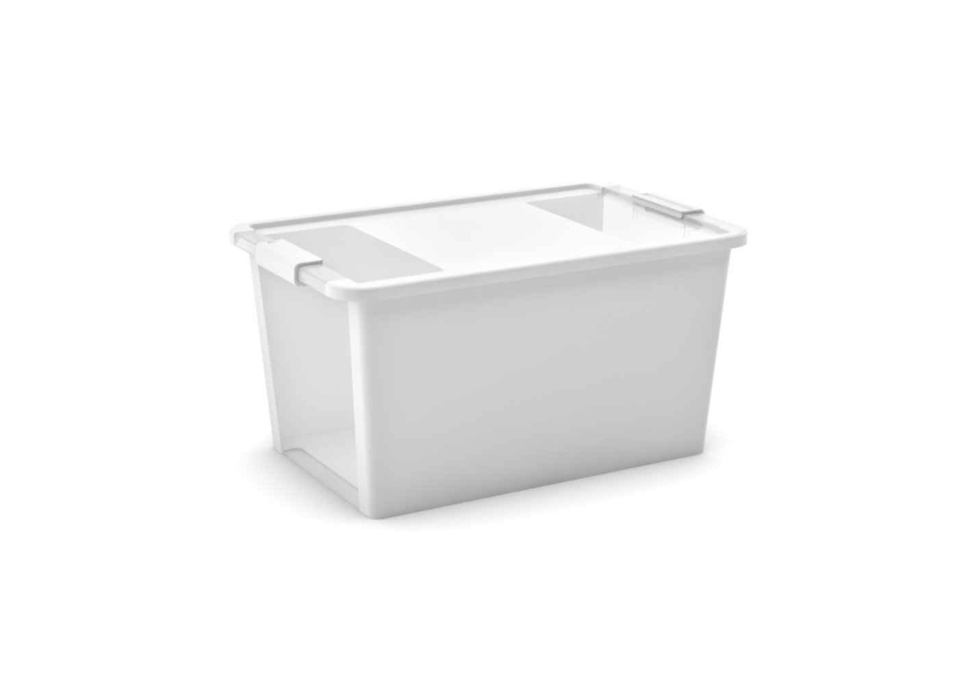 Boîte de rangement BiBox plastique à couvercle 40 L blanc - KIS