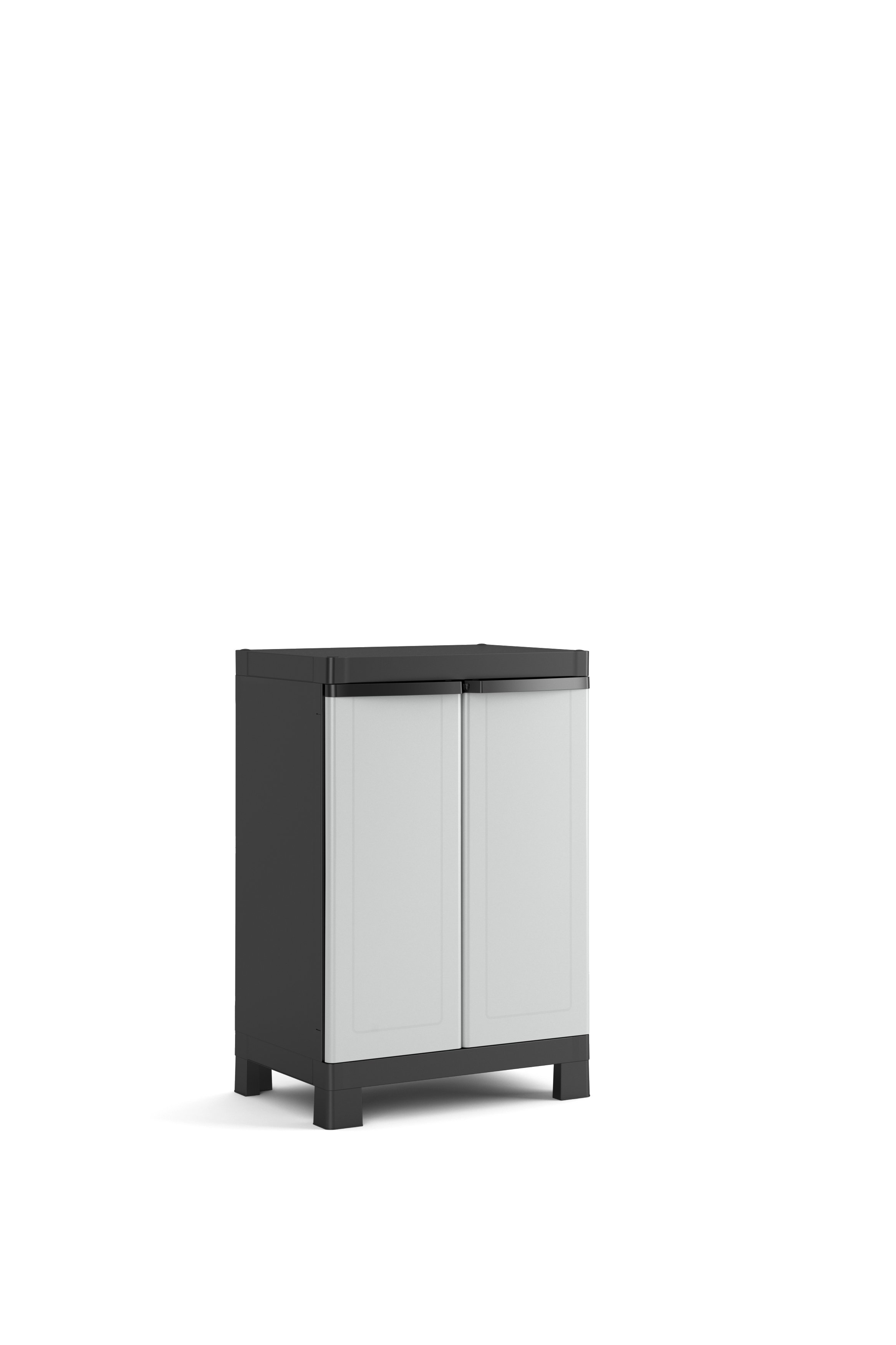 Armoire basse résine Practical 97 x 65 x 45 gris/noir KETER Mr