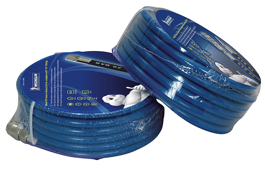 Tuyau flexible 10 m PVC bleu sortie 1/4f - MICHELIN