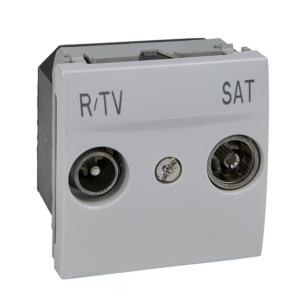 Prise r-tv/sat 2m blanc Unica - SCHNEIDER