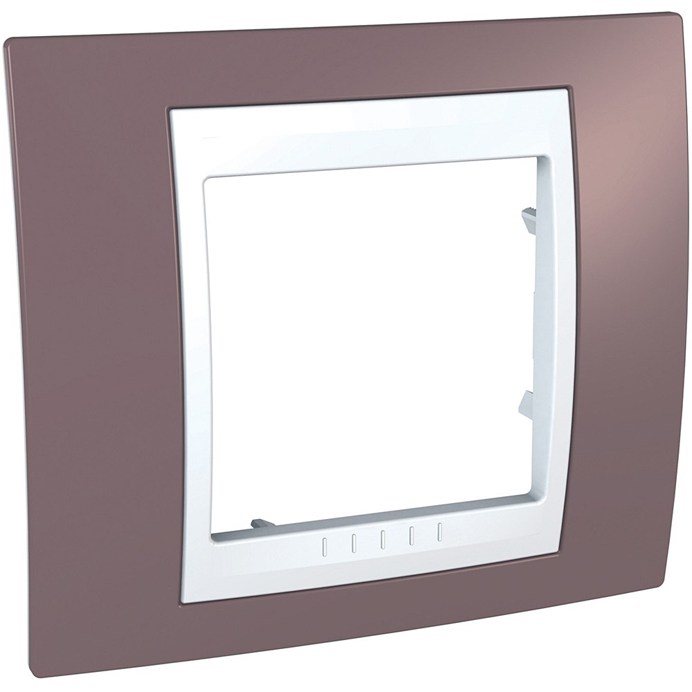 Plaque mauve 1 poste Unica+ - SCHNEIDER