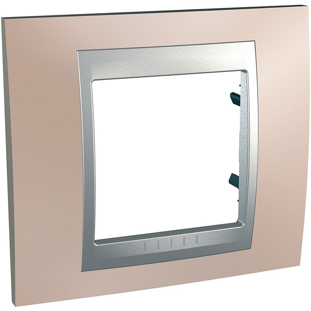 Plaque cuivre onyx alu 1 poste Unicatop - SCHNEIDER