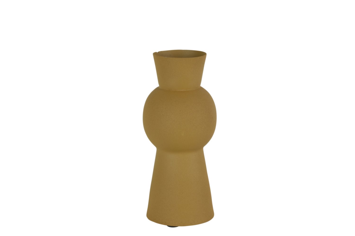 Vase poterie Andor S Ø9xH.20,5cm jaune moutarde - DECOSTARS