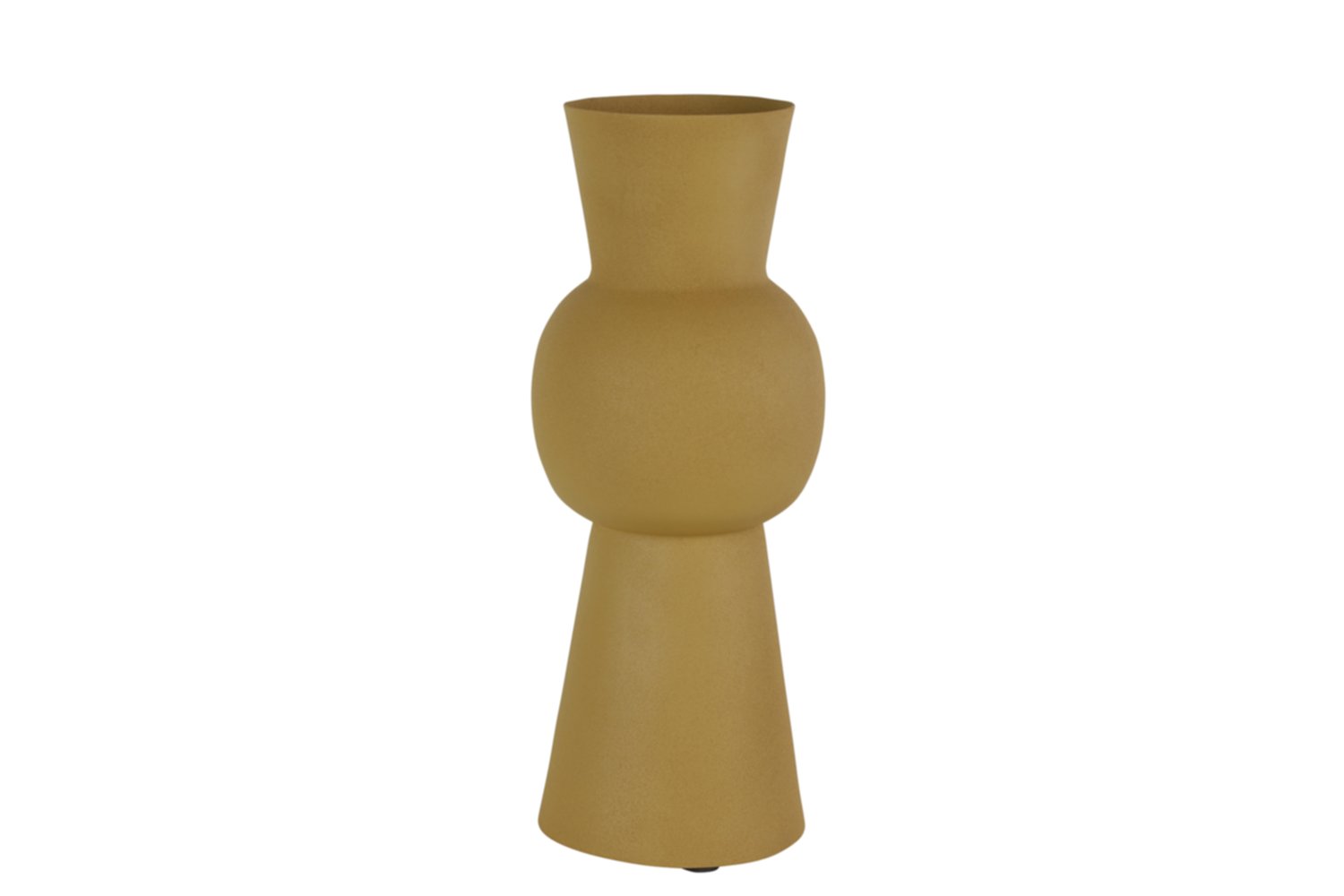 Vase poterie Andor M Ø10,5xH.28cm jaune moutarde - DECOSTARS