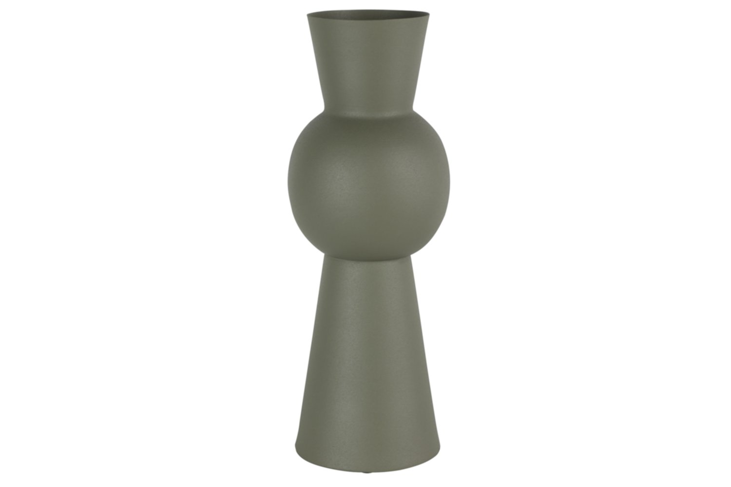 Vase poterie Andor L Ø12,5xH.35,5cm vert kaki - DECOSTARS