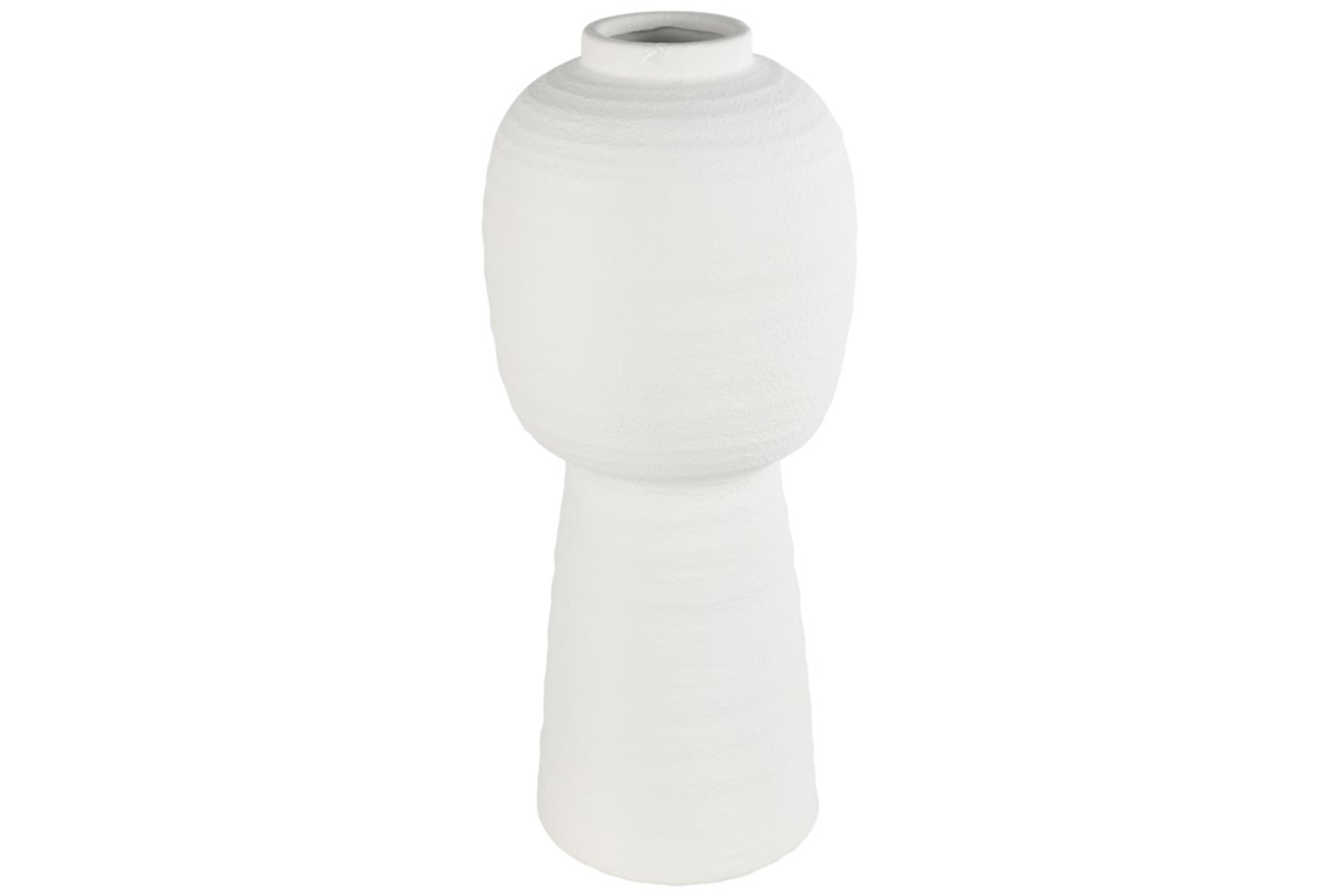 Vase poterie haut Dobber Ø21,5xH.50cm blanc - DECOSTARS