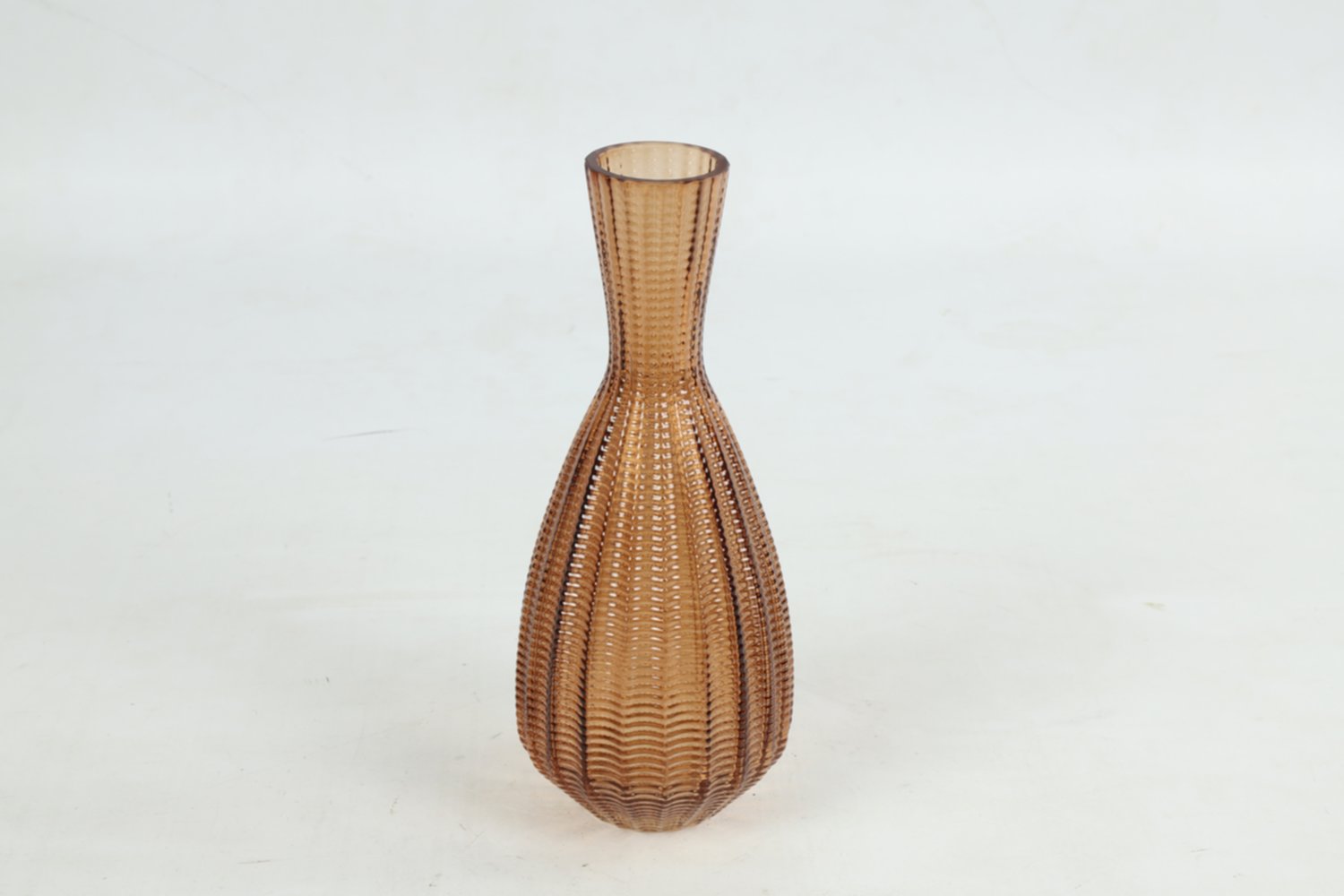Vase en verre Annalisa S Ø10 x H25 cm marron - DECOSTAR