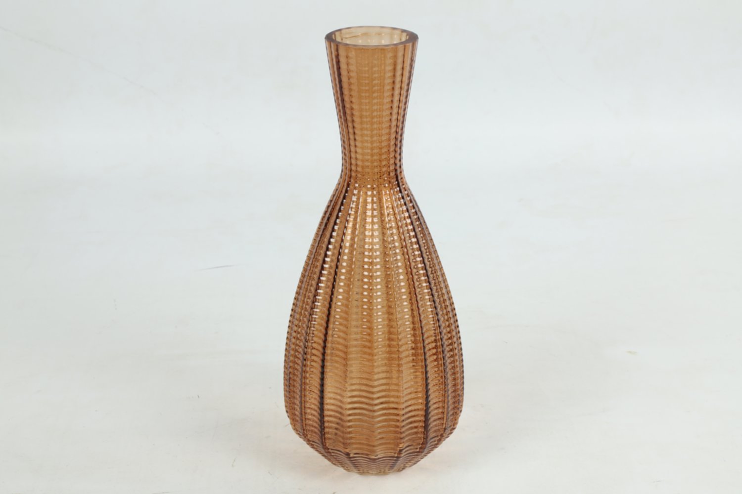 Vase en verre Annalisa M Ø13xH.31cm marron - DECOSTARS