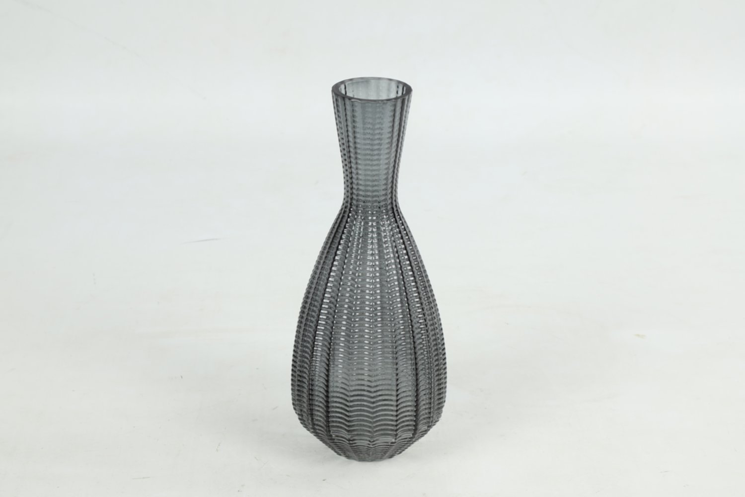 Vase en verre Annalisa S Ø10 x H25 cm gris - DECOSTAR