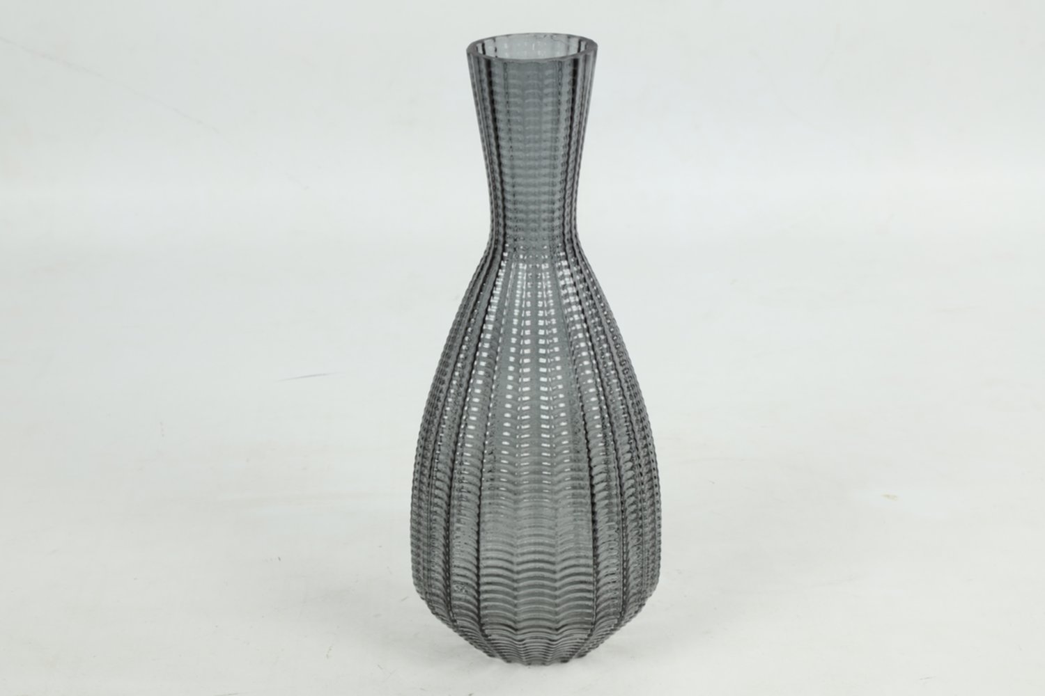 Vase en verre Annalisa M Ø13xH.31cm gris - DECOSTARS