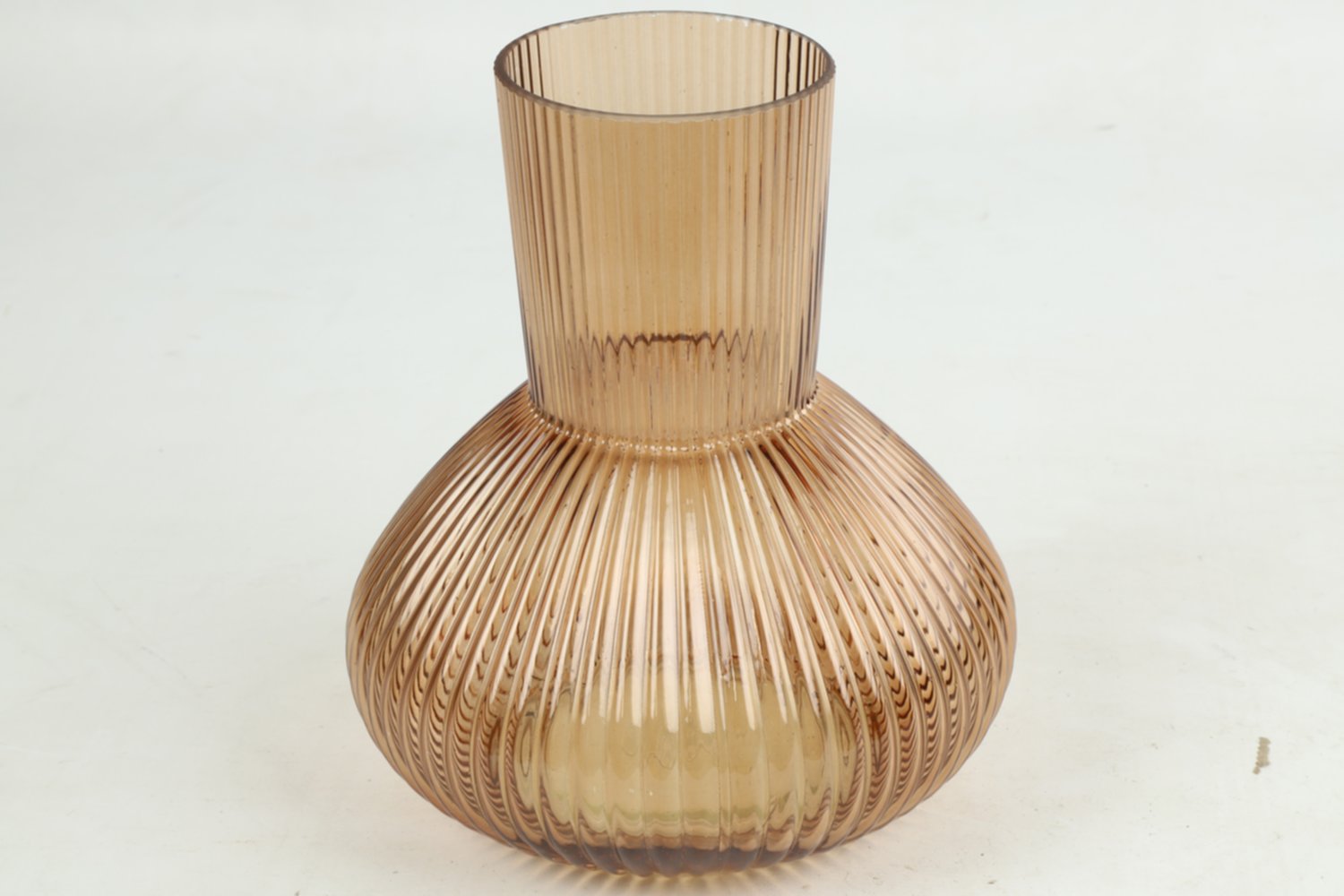 Vase en verre Vanda Ø20xH.22cm marron - DECOSTARS