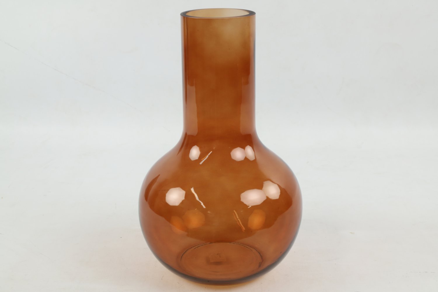 Vase en verre Patrizia L Ø26xH.40cm marron - DECOSTARS