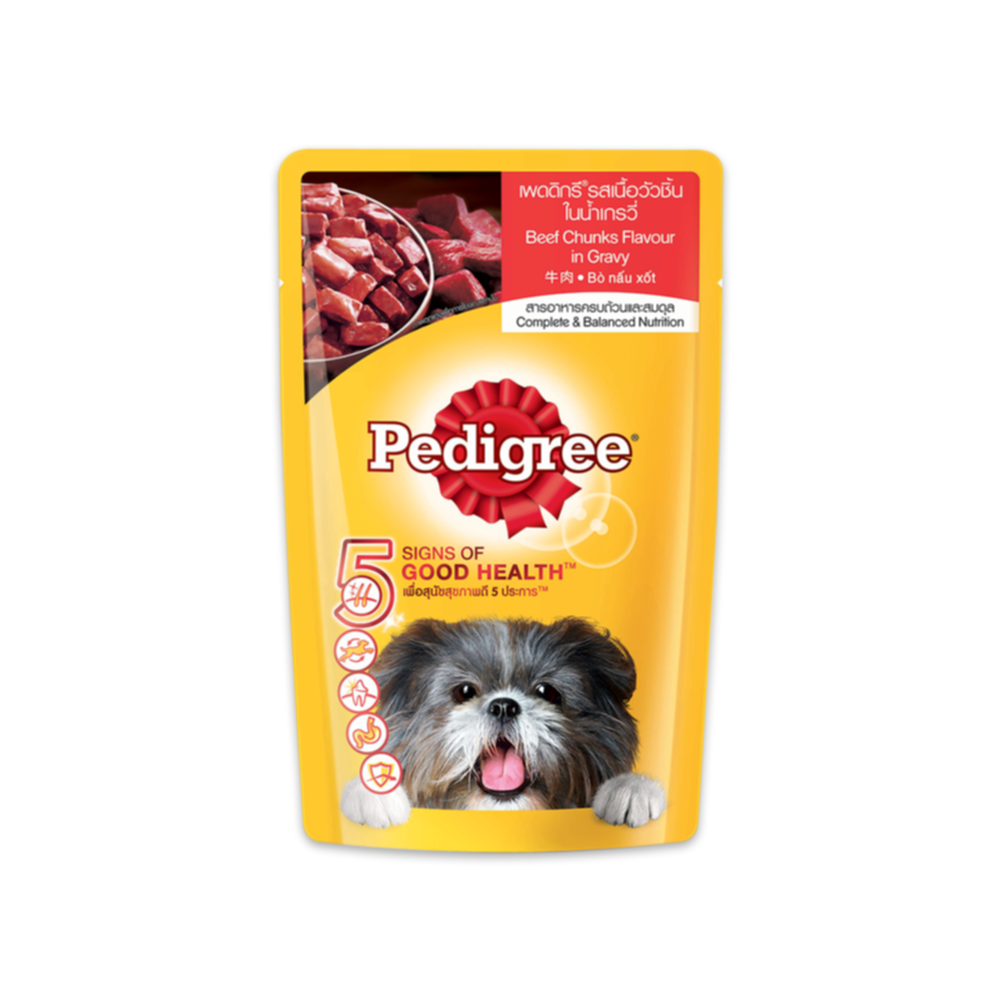 Aliment humide chien Boeuf en sauce 130 g - PEDIGREE®