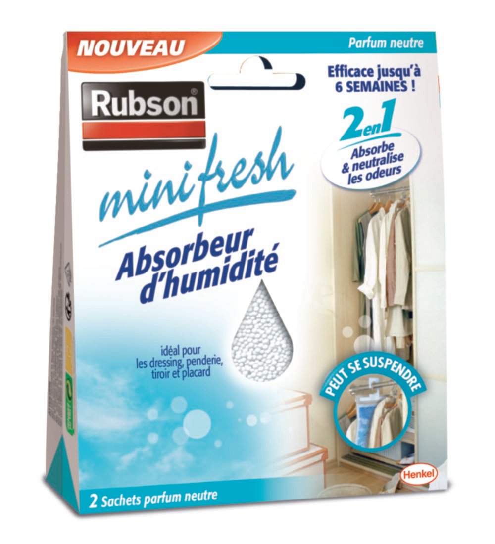 2 absorbeur d'humidité Minifresh Neutre 2x50gr - RUBSON