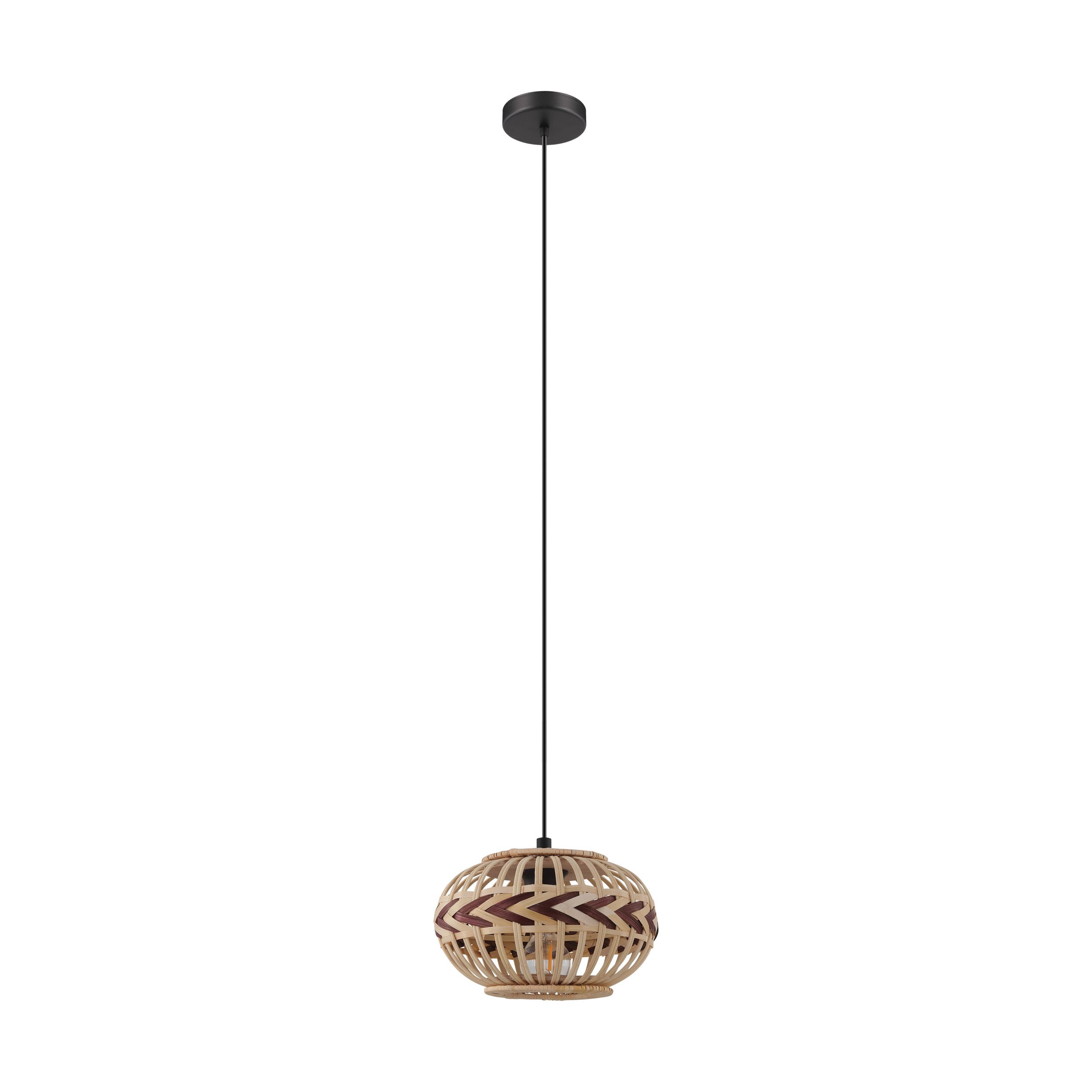 Suspension en bois Dondarrion Ø26 cm E27 naturel - EGLO