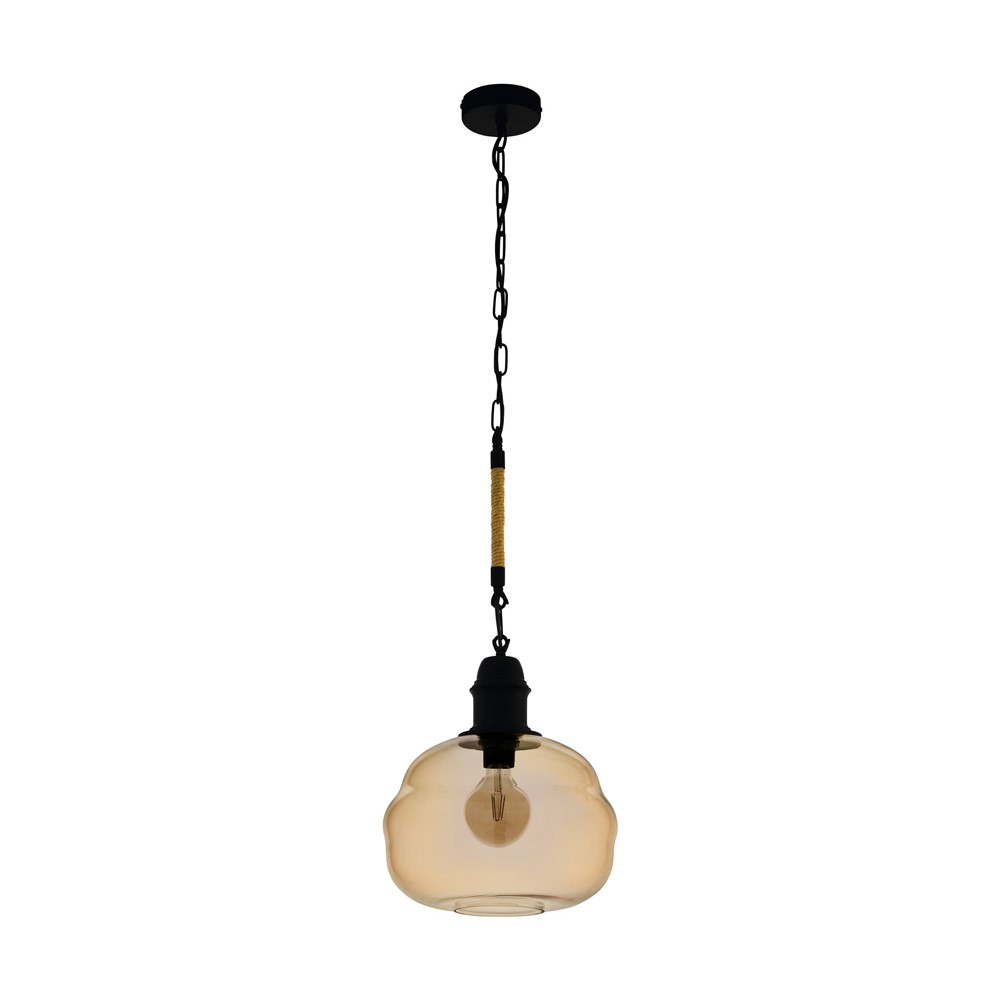 Suspension Marysville en verre vaporisé ambre ø 325 mm E27 1 x 40W- EGLO