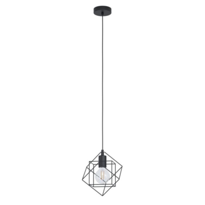 Suspension Straiton Ø20,5 x 110 cm acier noir E27x1 - EGLO