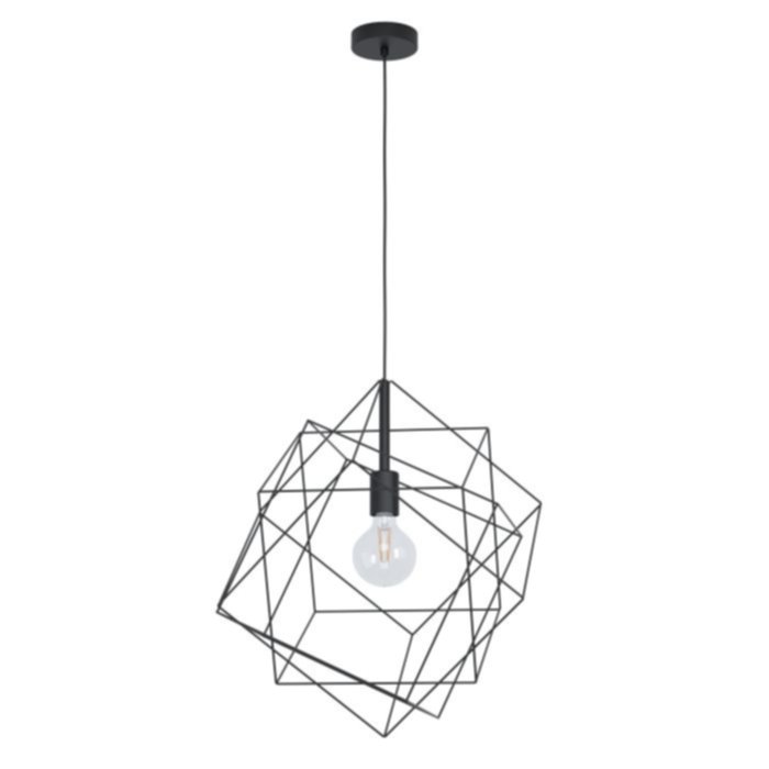 Suspension Straiton Ø51,5 x H110 cm acier noir E27x1 - EGLO