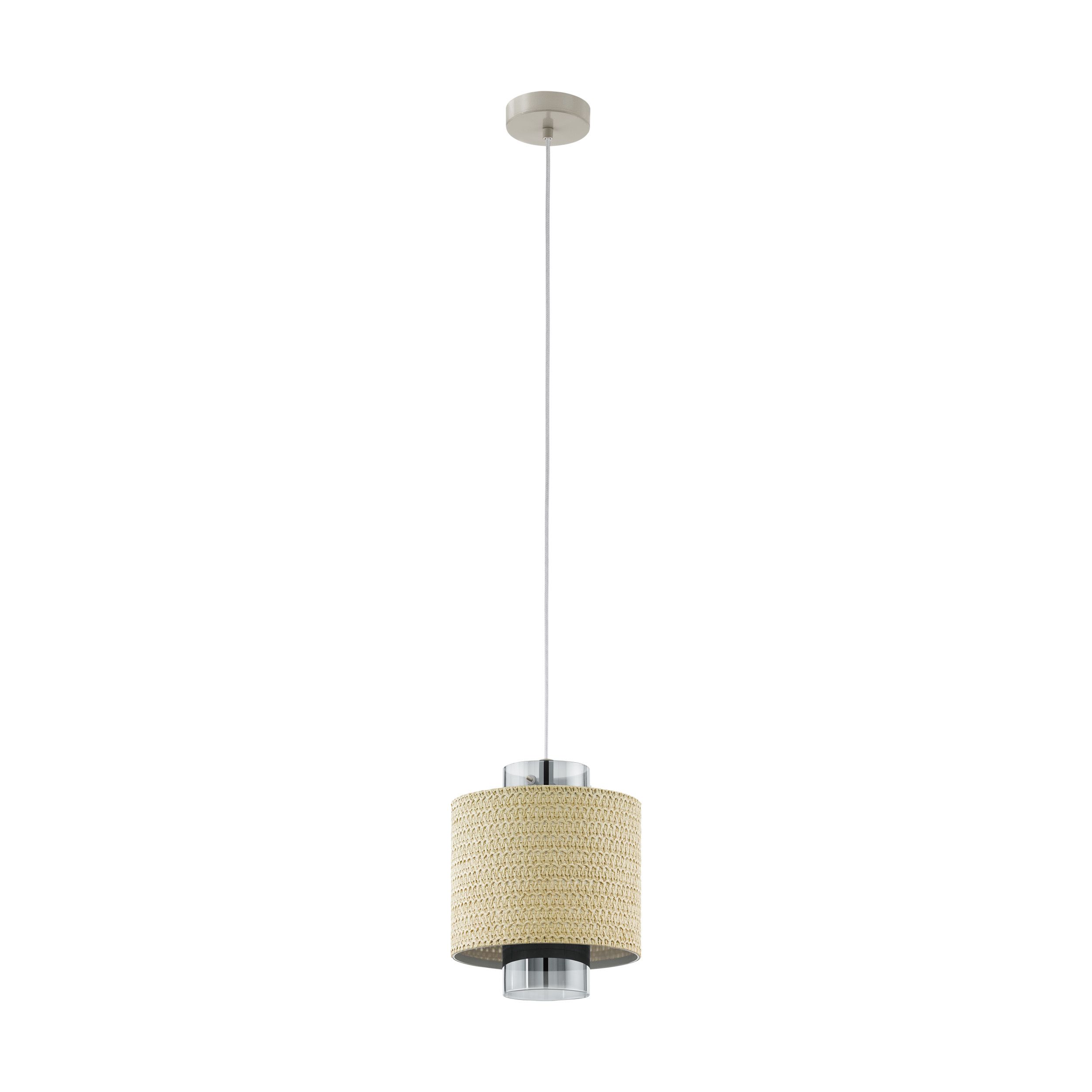 Suspension en acier Mediouna E27 beige - EGLO