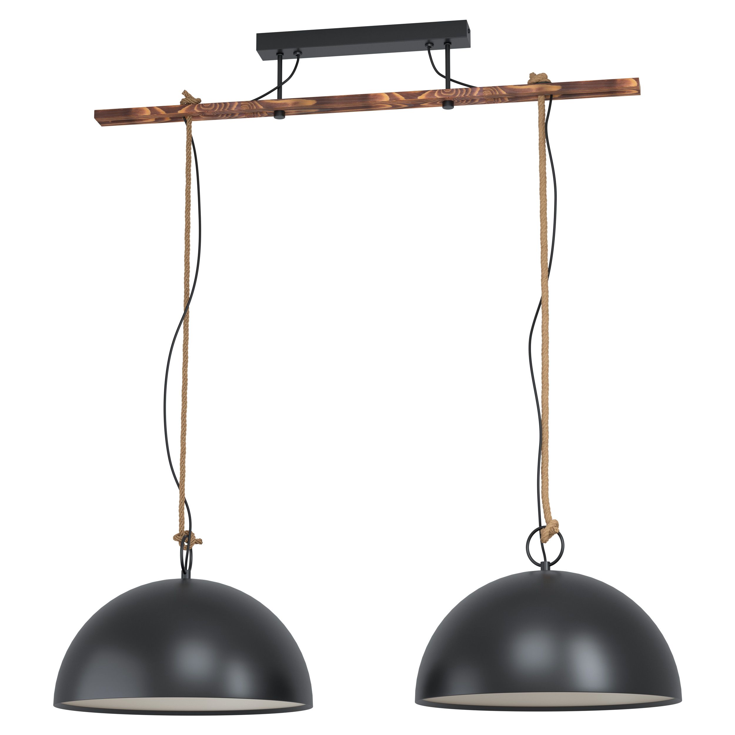 Suspension en acier Hodsoll E27x2 noir - EGLO