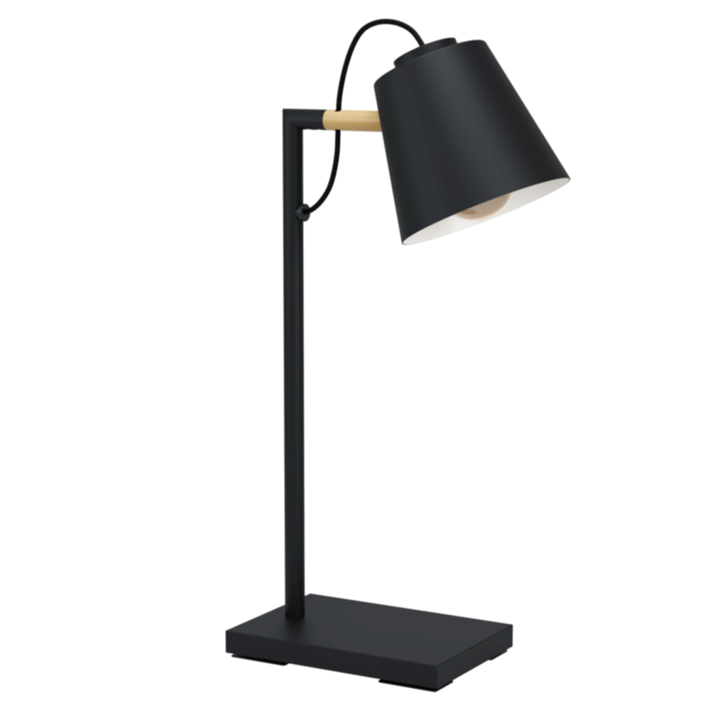 Lampe de table Lacey 25,5 x 13,5 x 48,5 cm bois noir E14 x 40W - EGLO