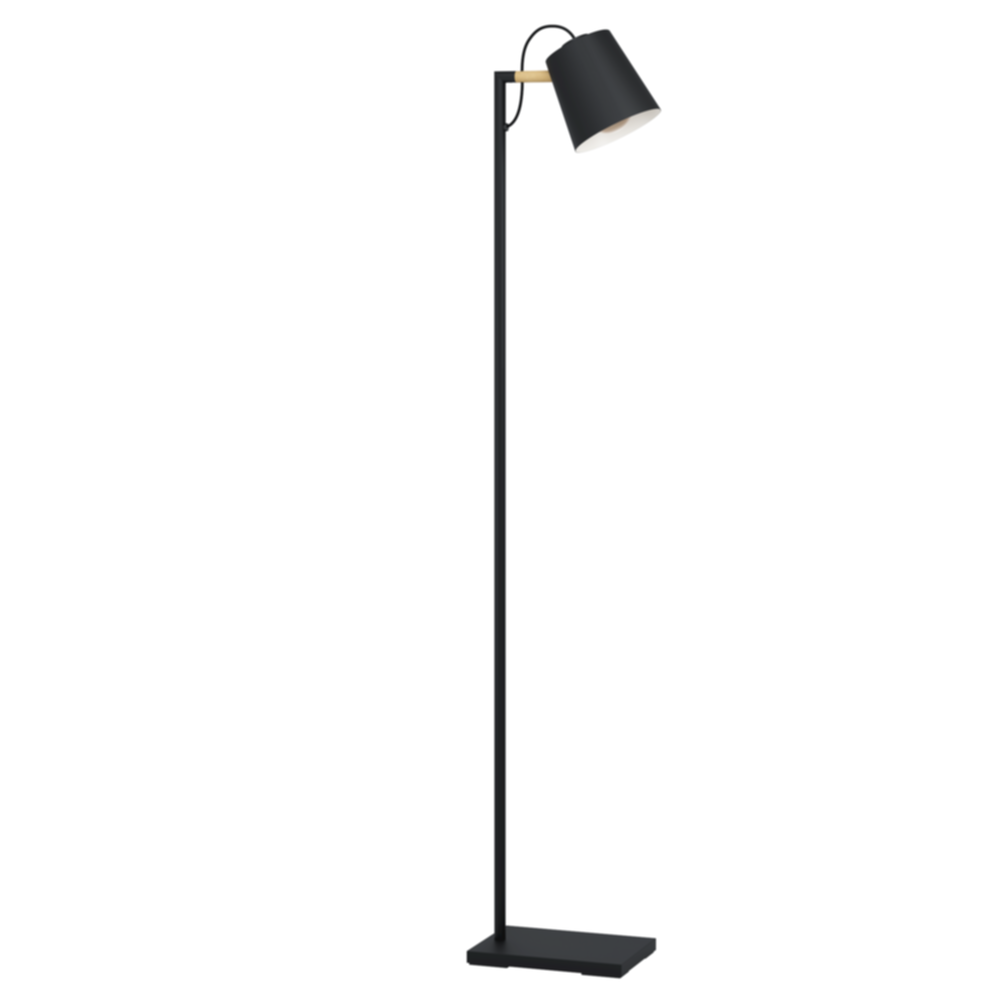 Lampadaire Lacey 31 x 16 x 160 cm noir/bois E27x1 - EGLO