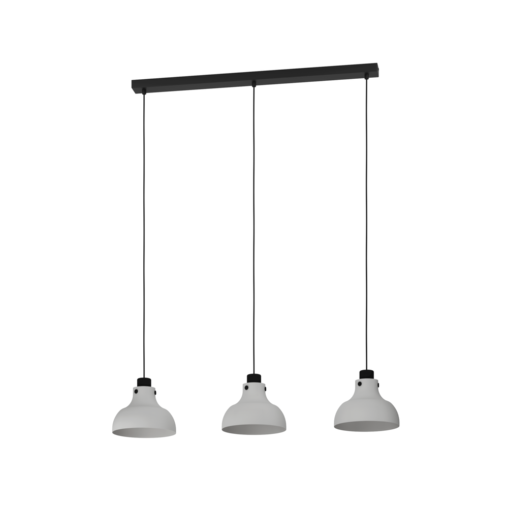 Suspension Matlock H110 cm acier gris E27x3 - EGLO