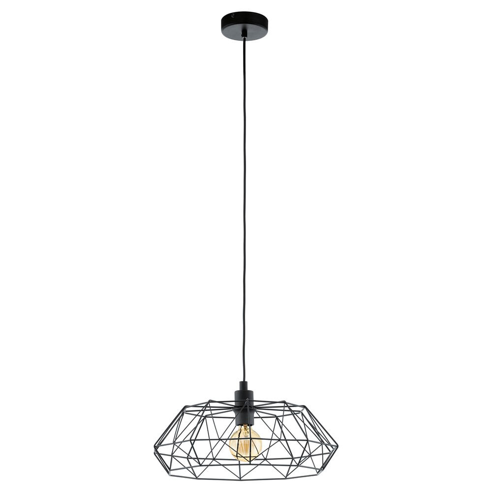 Suspension en acier Carlton2 E27 noir - EGLO