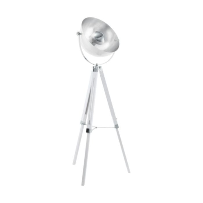 Lampadaire Covaleda Ø55 x H164 cm acier chrome/argent E27x1 - EGLO