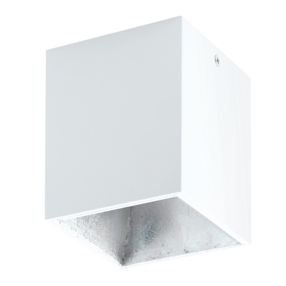 Plafonnier Polasso aluminium blanc argent LED incl. 1 x 3.3W 3000k - EGLO