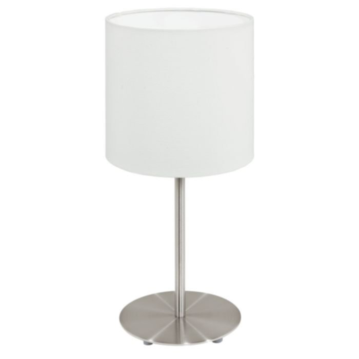 Lampe de table Pasteri Ø14 x H27,5 cm blanc E14 1 x 40W A++E - EGLO