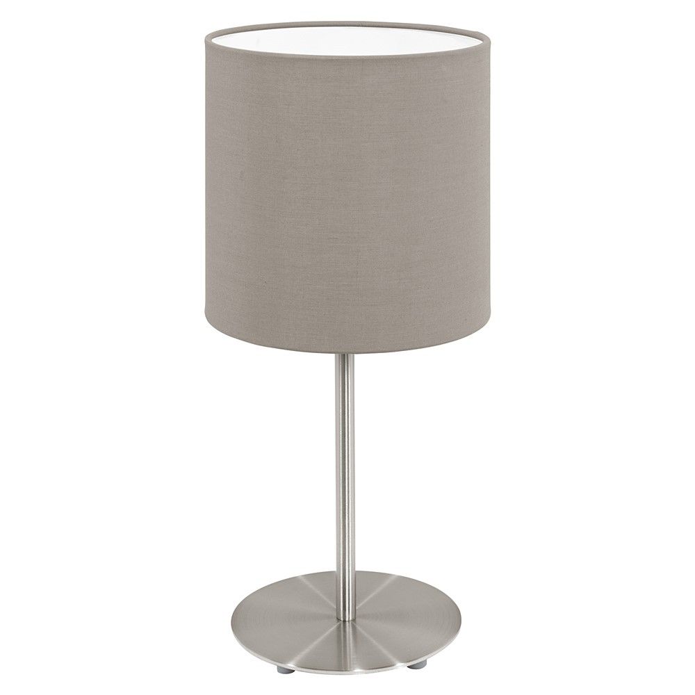 Lampe de table Pasteri taupe E14 1 x 40W - EGLO