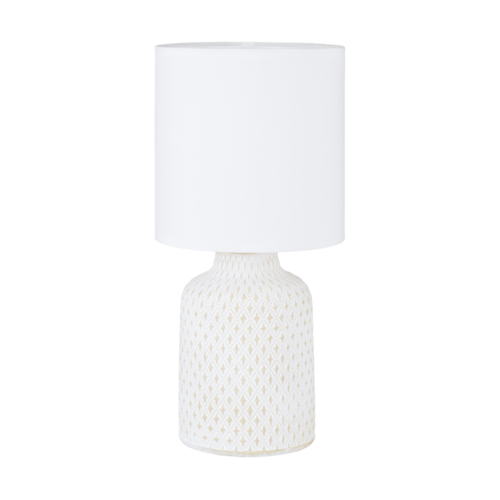 Lampe de table Bellariva céramique crème E14 - EGLO