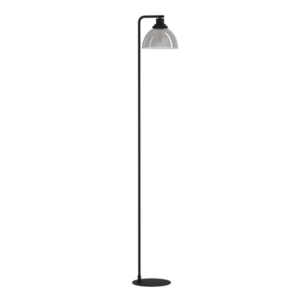 Lampe de table Ermua H 50 cm bois/acier noir led - EGLO