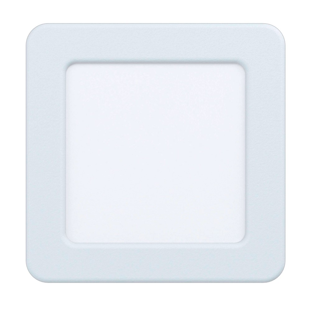 Led encastrable Fueva 5 carré blanc 117 x 117 mm LED incl. 5.5W 3000k- EGLO